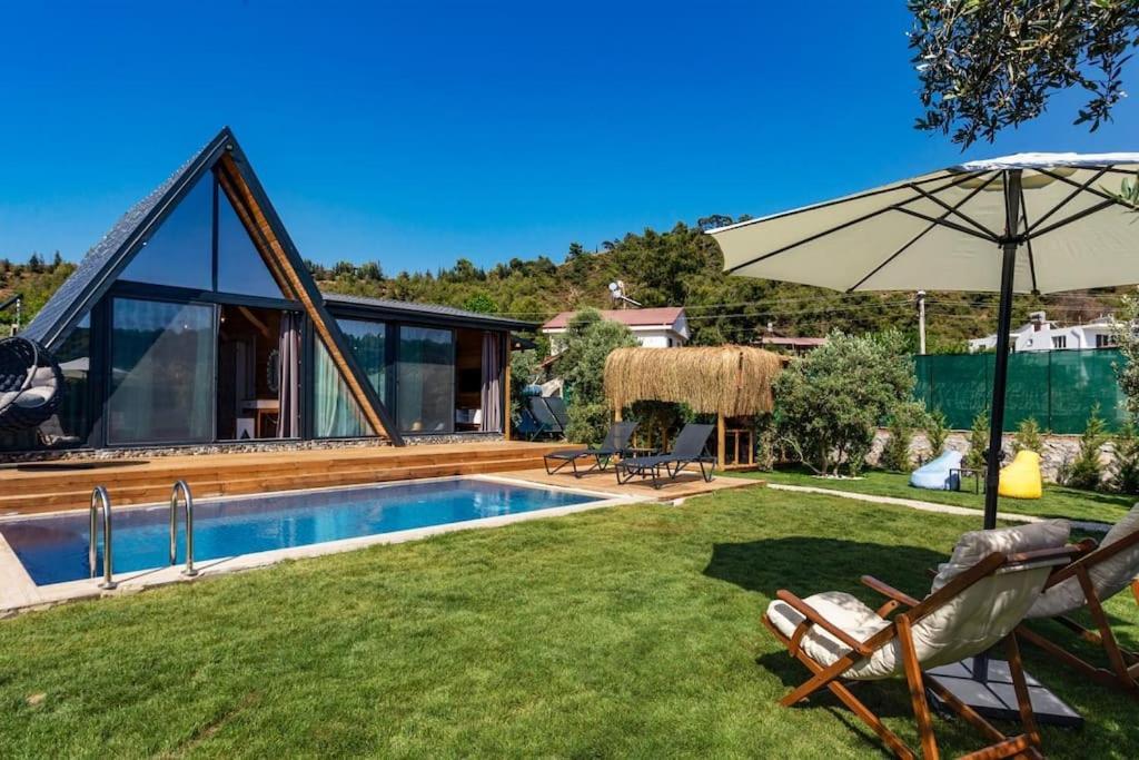 Villa Zeytin Havuzlu Jakuzili Фетие Екстериор снимка